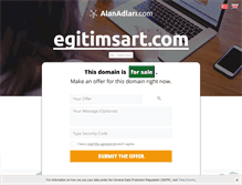 Tablet Screenshot of egitimsart.com